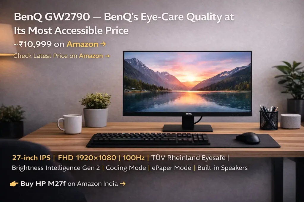 BenQ GW2790 best monitor under 11000 India. best monitors under 20k in India.