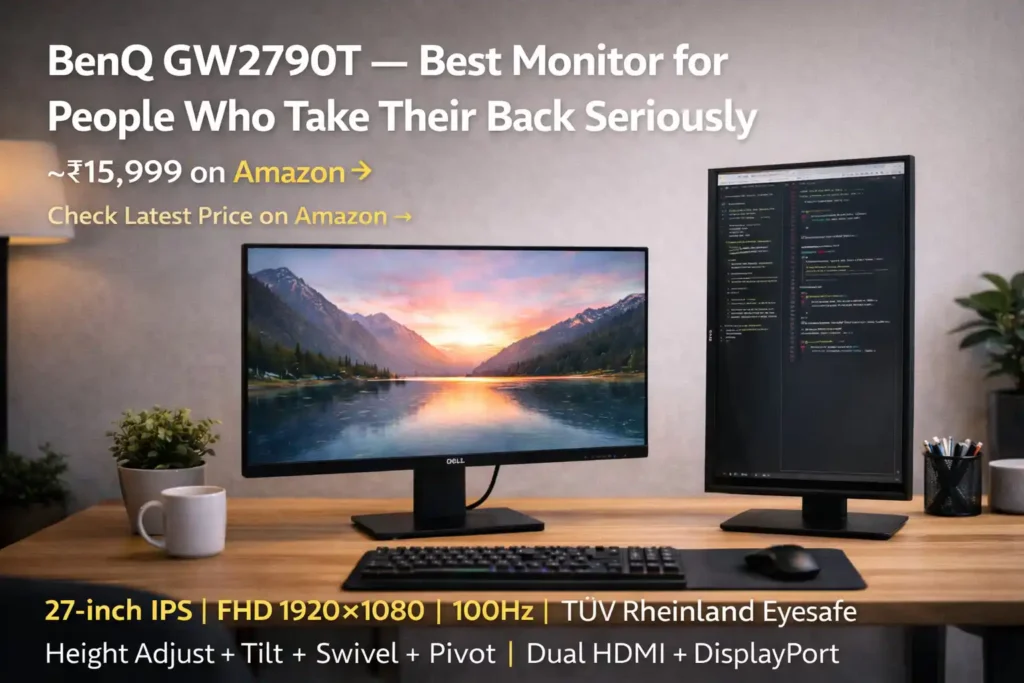 BenQ GW2790T ergonomic monitor height adjustable India