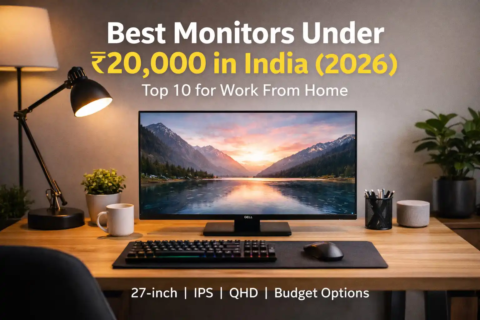 best monitor setup for work from home India best monitors under 20k in India