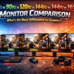 60Hz vs 90Hz vs 120Hz vs 144Hz vs 165Hz Monitor — What’s the Real Difference for Gamers?