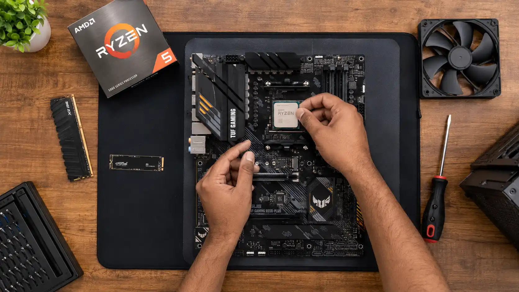 Step by step PC assembly guide India 2026 — installing CPU and motherboard