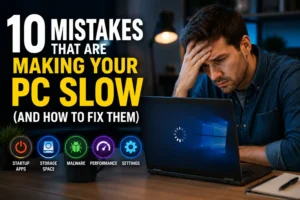 Read more about the article 10 Mistakes That Are Making Your PC Slow (And How to Fix Them)