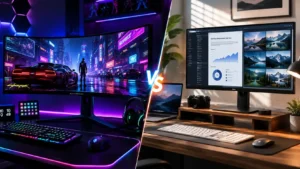 Read more about the article Curved vs Flat Monitor: Which Is Better for Gaming and Work in 2026?