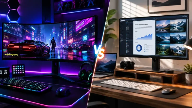 Curved vs Flat Monitor: Which Is Better for Gaming and Work in 2026?
